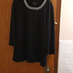 Womens long sleeve black top
